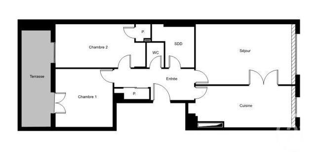 Appartement F3 à vendre - 3 pièces - 64.59 m2 - PARIS - 75015 - ILE-DE-FRANCE - Century 21 Immoside Lecourbe Vaugirard