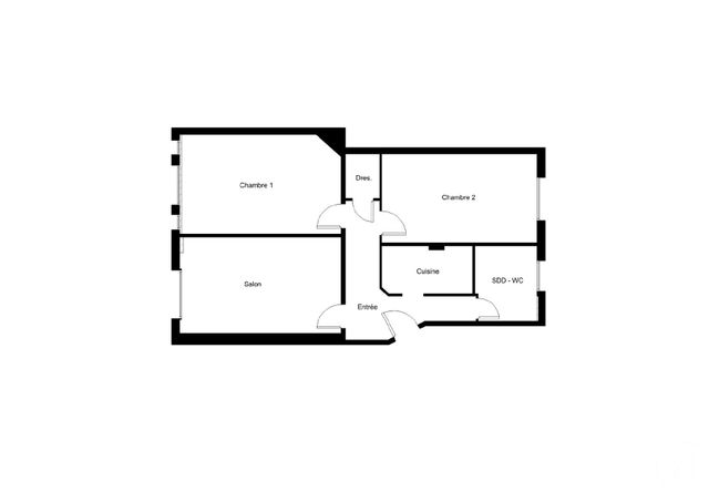 Appartement F3 à vendre - 3 pièces - 60.0 m2 - PARIS - 75015 - ILE-DE-FRANCE - Century 21 Immoside Lecourbe Vaugirard