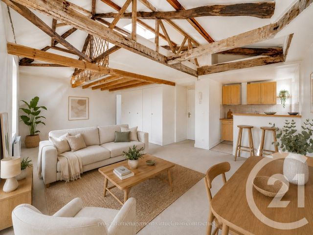 Appartement Duplex à vendre - 2 pièces - 35.0 m2 - PARIS - 75014 - ILE-DE-FRANCE - Century 21 Immoside Lecourbe Vaugirard