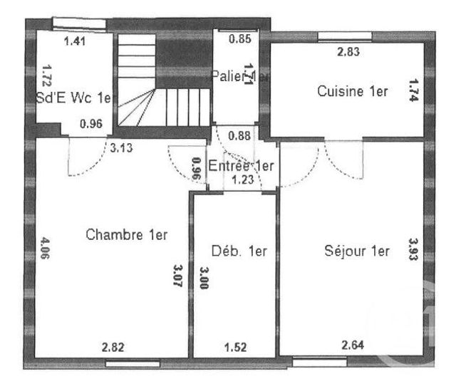 maison à vendre - 9 pièces - 114.04 m2 - PARIS - 75015 - ILE-DE-FRANCE - Century 21 Immoside Lecourbe Vaugirard
