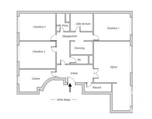 Appartement F5 à vendre - 5 pièces - 99.0 m2 - PARIS - 75015 - ILE-DE-FRANCE - Century 21 Immoside Lecourbe Vaugirard